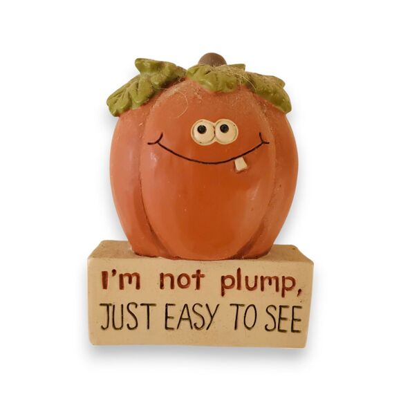 Blossom Bucket Pumpkin Fall Decor "Easy to See" 3" Fall Decor Barbara Lloyd - Picture 1 of 8